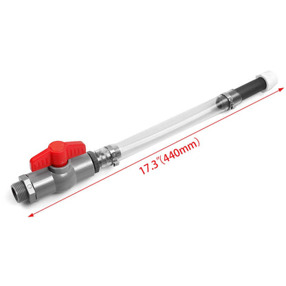 Racing Fuel Filling Hose with Ball Valve Closing Hose Kit