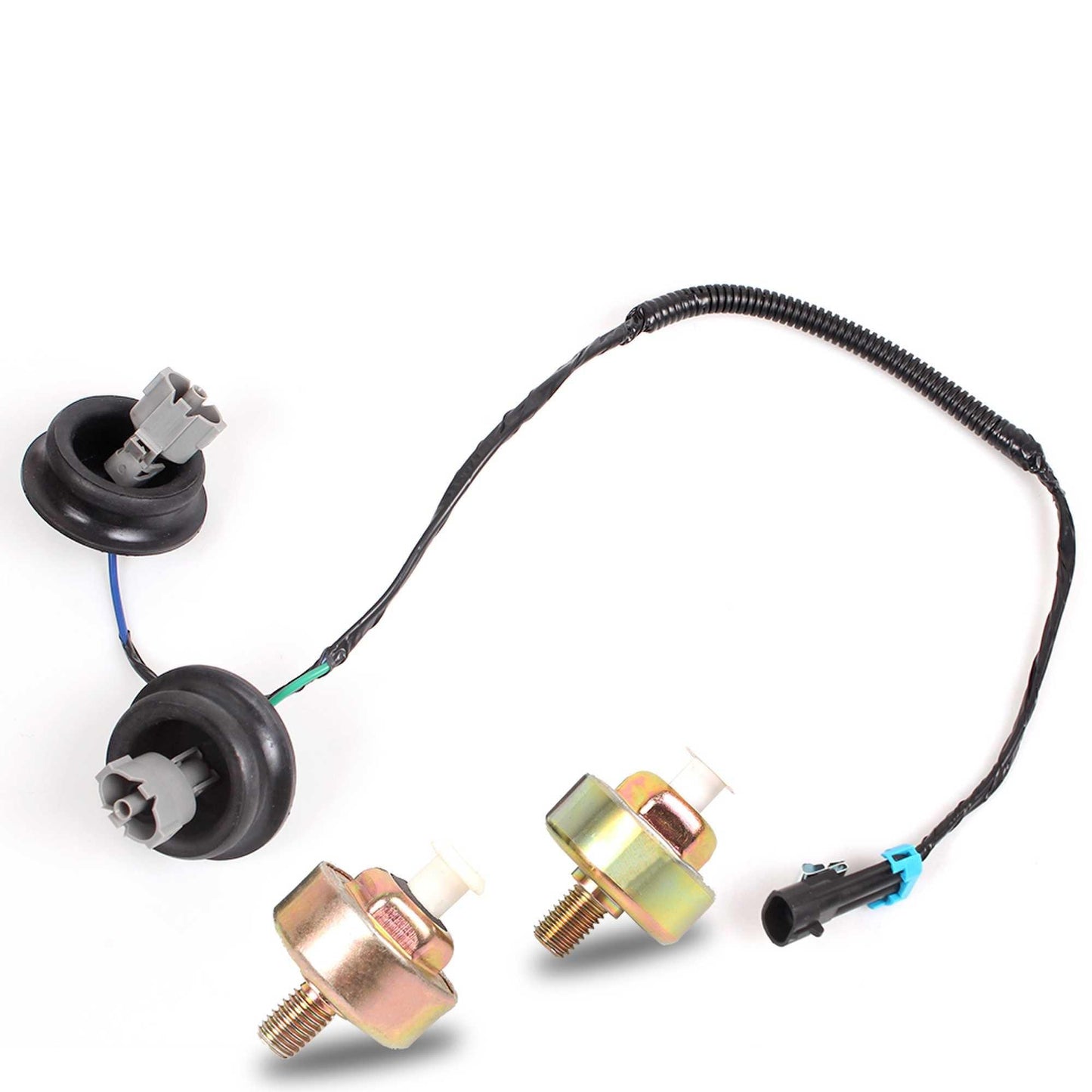 Dual Knock Sensors and Wire Harness for Chevy GM LS1 LS6 LQ9 4.8L 5.3L 6.0L 8.1L