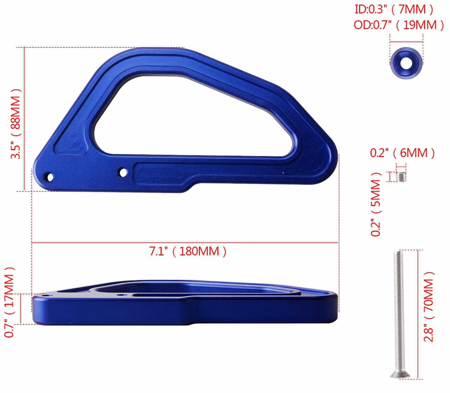 2Pcs UTV Roll Bar Grab Handles Car Armrest Handles Compatible 2017-2021 Can Am Maverick x3 Turbo XDS XRS XmR XRC Turbo