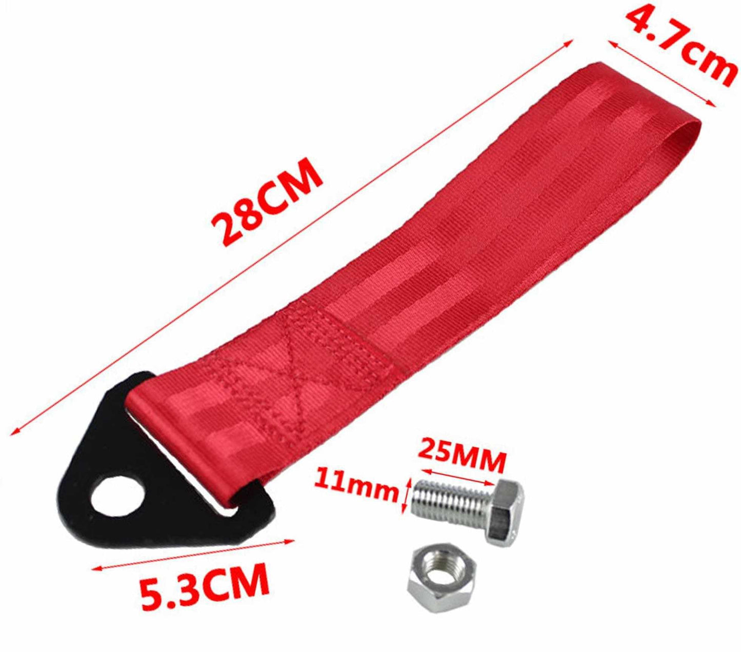 High Strength Nylon Tow Strap 2T Towing Strap With Nut