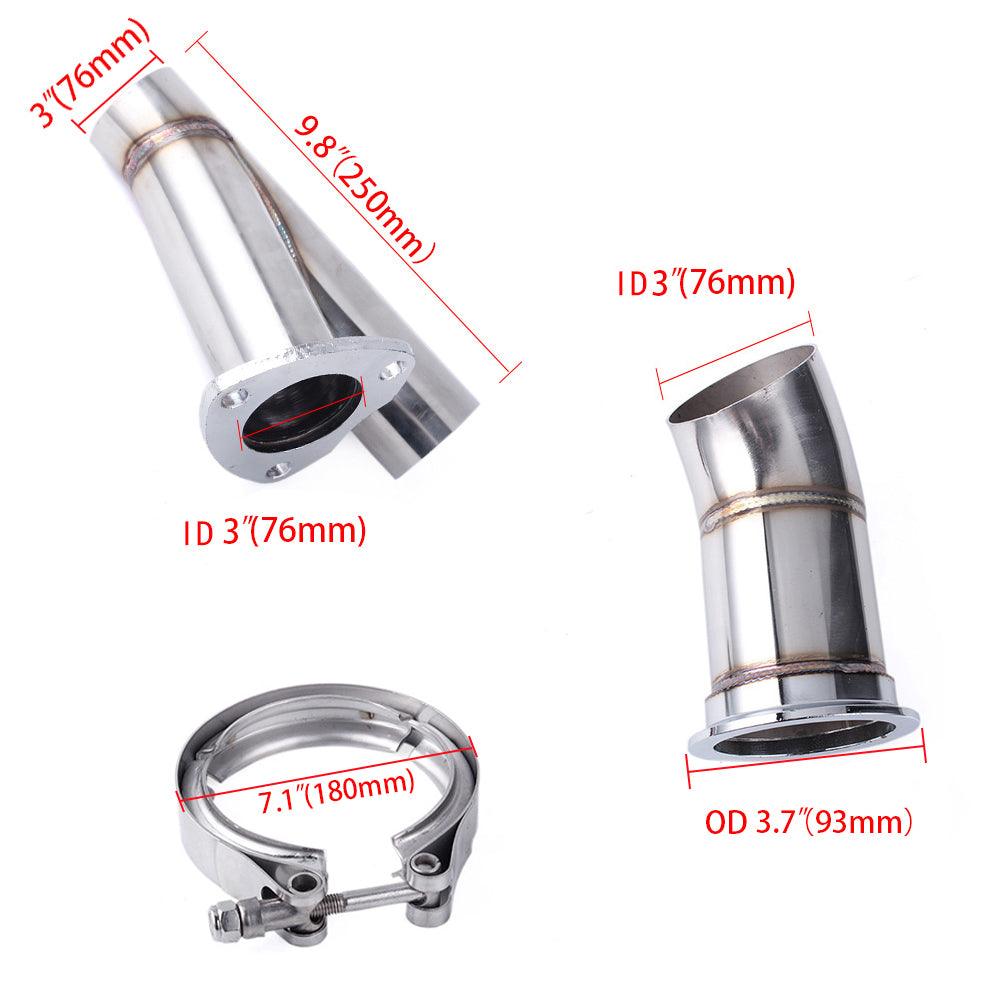 Universal Electric Stainless Exhaust Cutout Cut Out Dump Valve/Switch with Remote Control