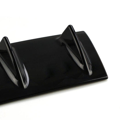 Universal 14 inch ABS Rear Bumper Lip Chassis Diffuser Spoiler Shark 3 Fin Style Rear Chassis Protection Spoiler