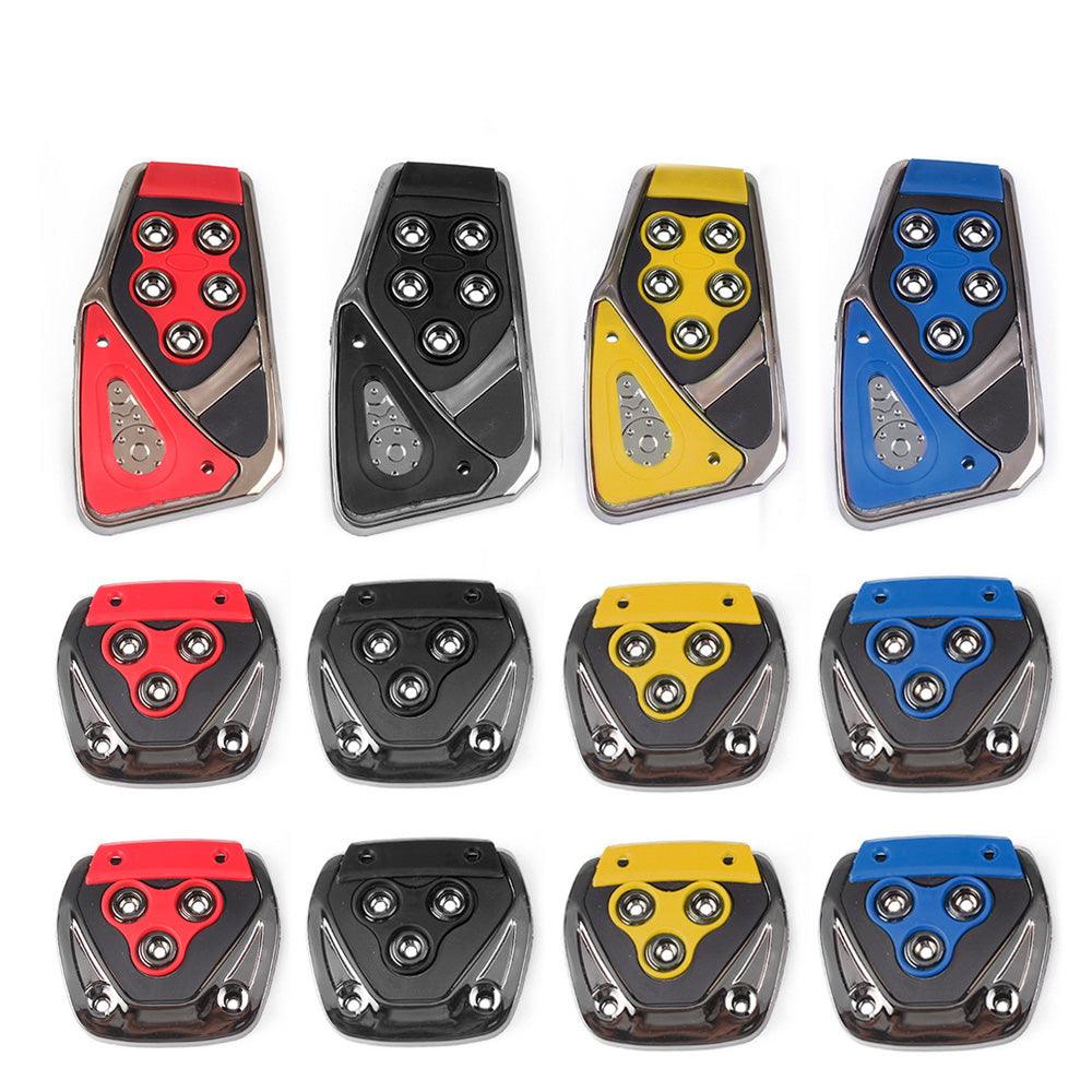 3Pcs Non-Slip Rubber Manual Foot Pedal Cover Set Kit