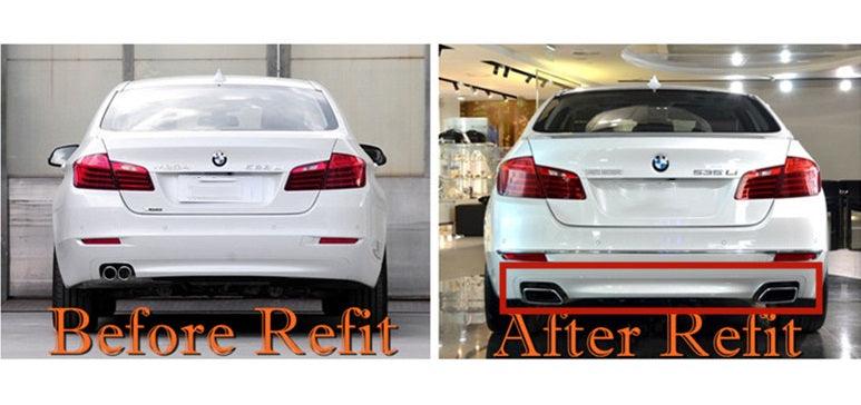 13-14 BMW 5 Class F10 F18 535 Exhaust Muffler Pipe Exhaust Tip