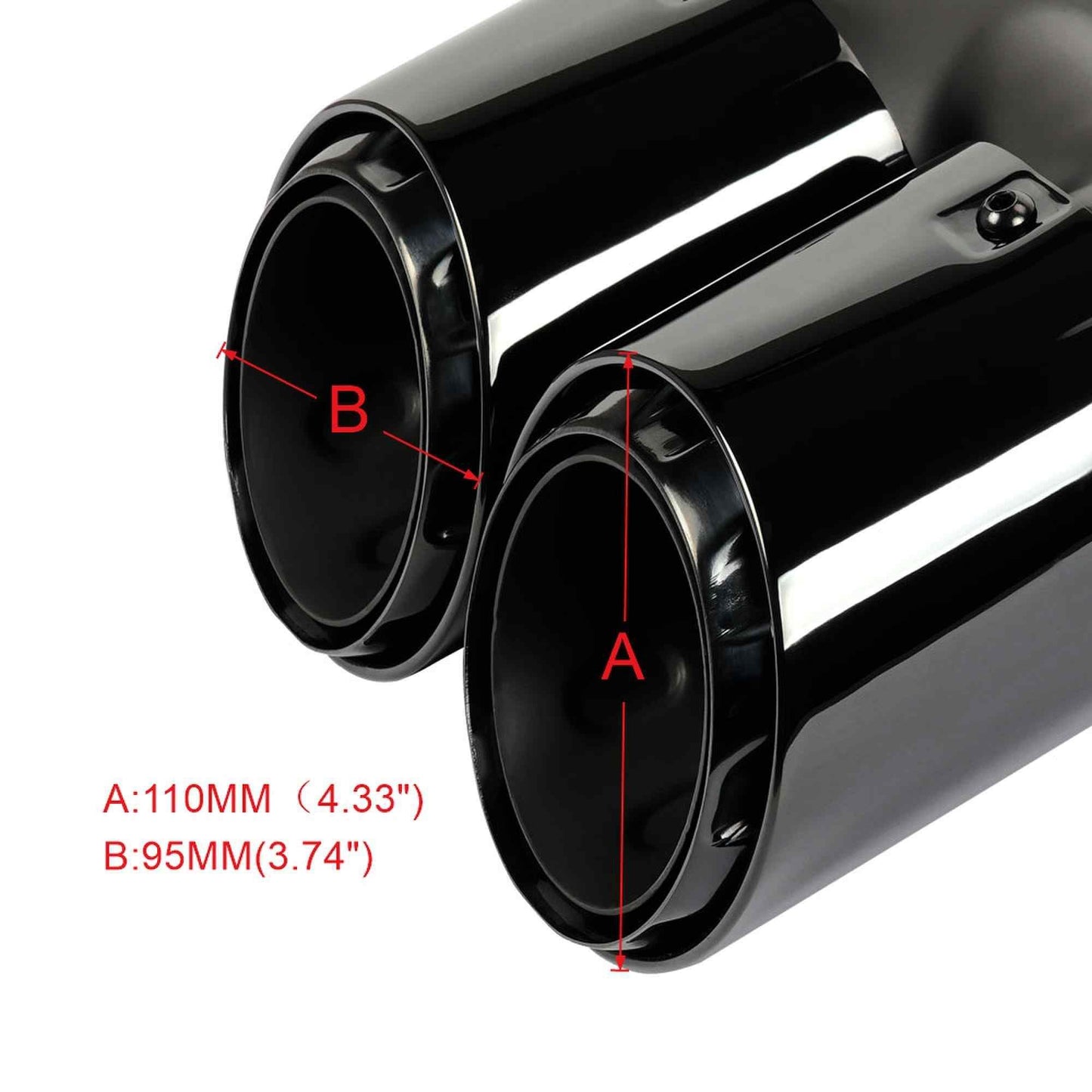 2016-2023 Porsche Cayenne 8146C 718 Dual Exhaust Tips Exhaust Muffler