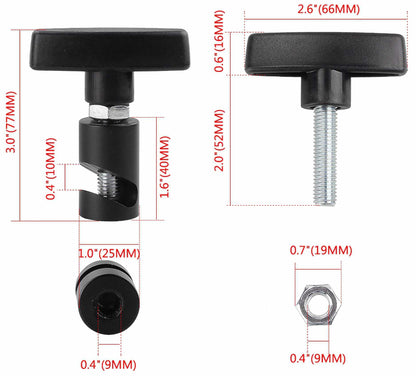 Universal Aluminum Car Hood Holder Trunk Air Pressure Anti-Slip Engine Cover Lifting Support Rod