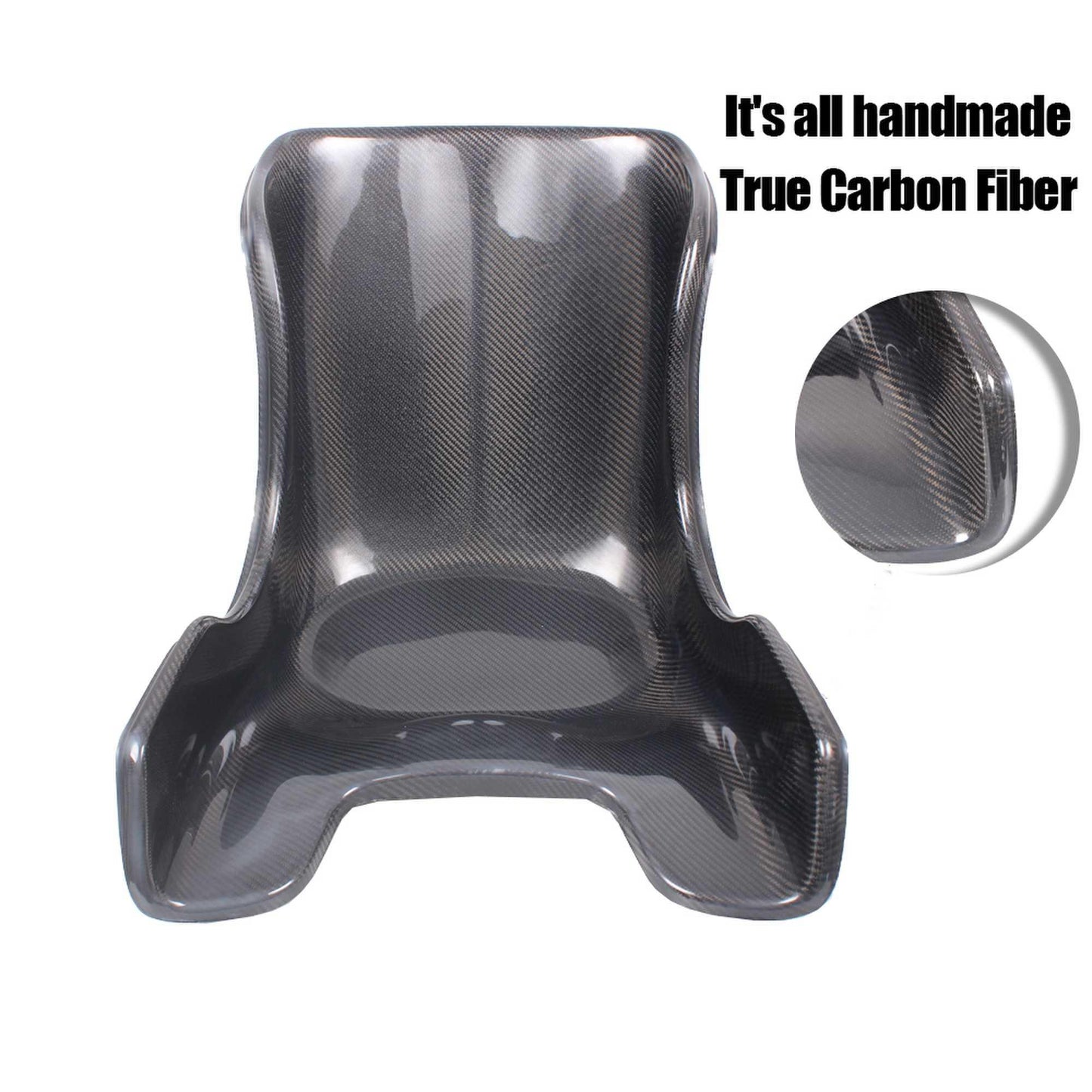 Racing Seat Go Kart Seat Carbon Fiber Adult Child Seat 18" wide