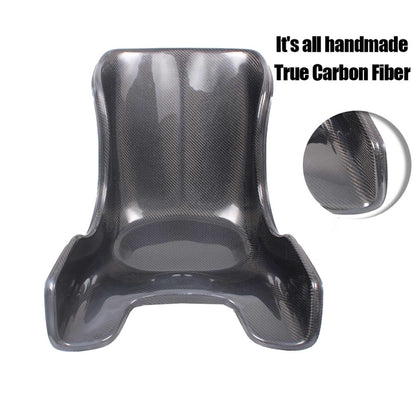 Racing Seat Go Kart Seat Carbon Fiber Adult Child Seat 18" wide