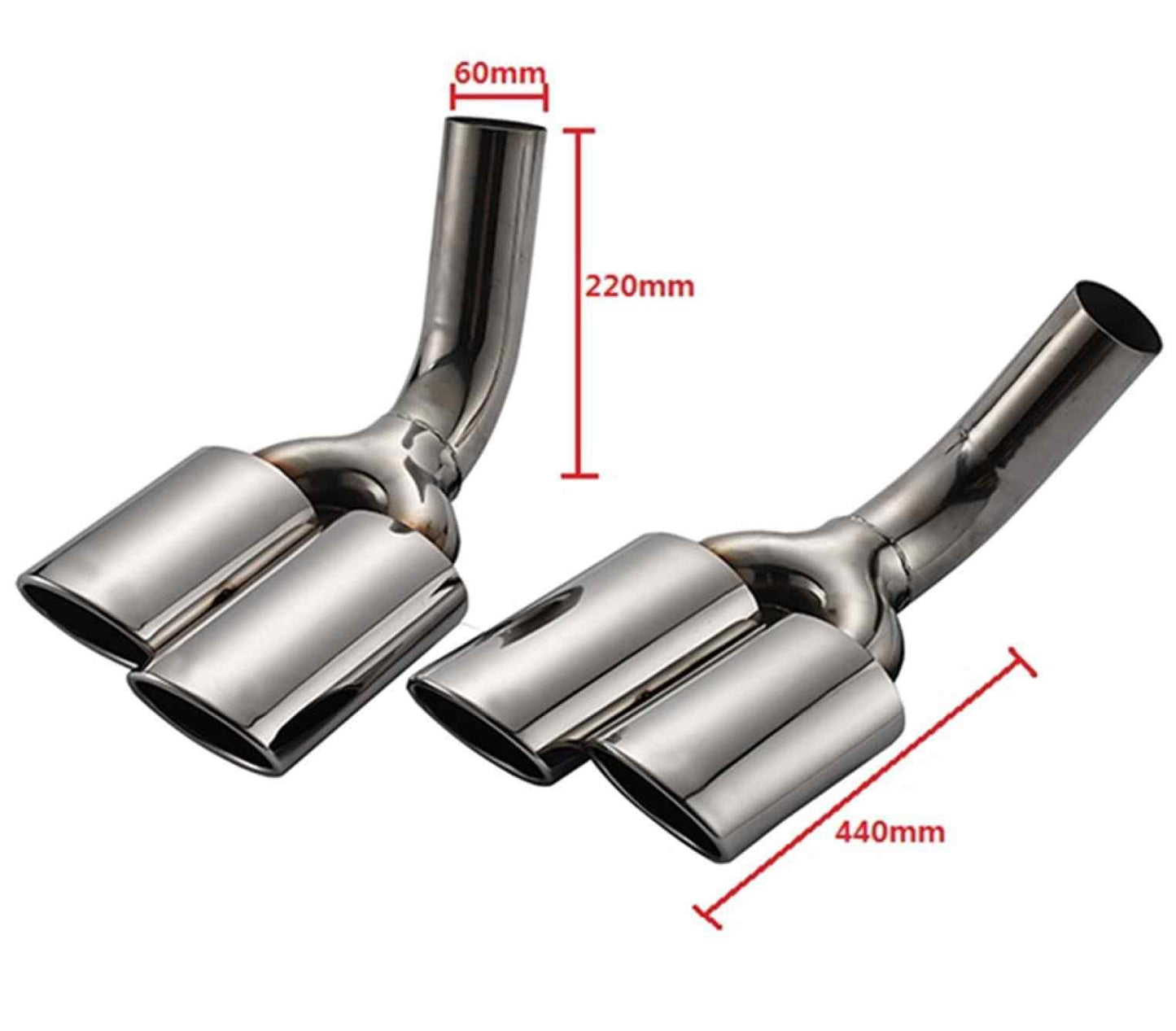 2007-2015 Mercedes Benz G-Class G500 G55 W463 Dual Exhaust Tips Exhaust Muffler