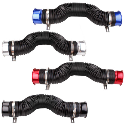 Universal 76mm Car Cold Air Turbo Intake Inlet Pipe Adjustable Flexible Duct Tube Hose Cold Feed Duct Pipe