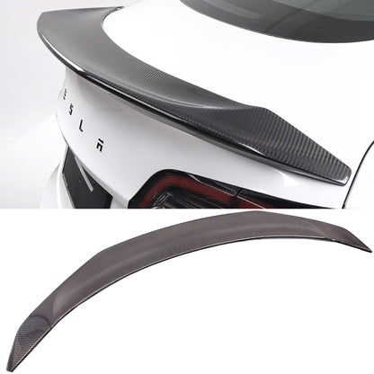 2017-2021 Tesla Model 3 Carbon Fiber Spoiler V Style