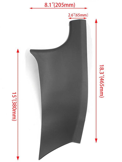 Rear Door Sill Protector Scratch Resistant Door Scuff Plate for 2020-2022 Tesla Model Y