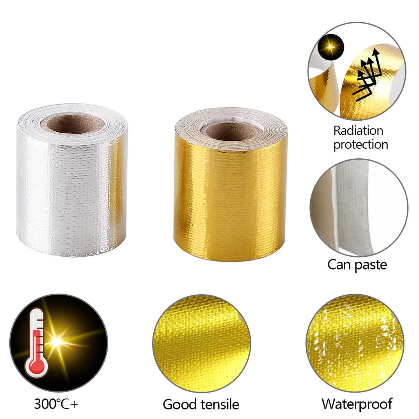 2 Inch 5M Thermal Exhaust Tape for Ductwork, Dryer Vent, HVAC