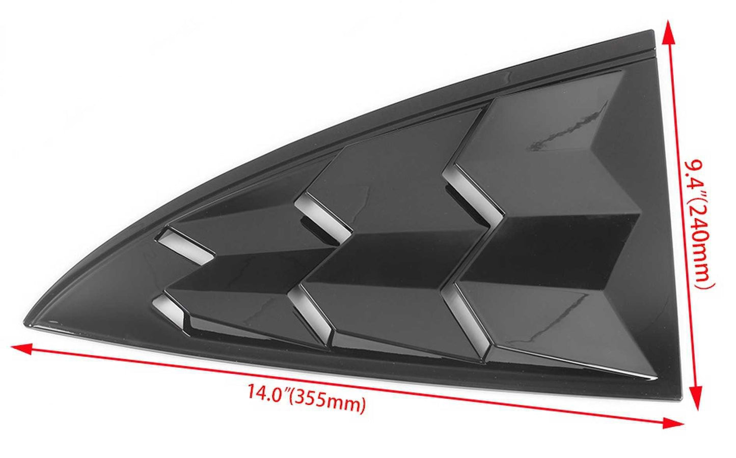 Carbon Fiber Side Window Louvers Cover Vent Cover for Model 3 2017-2021