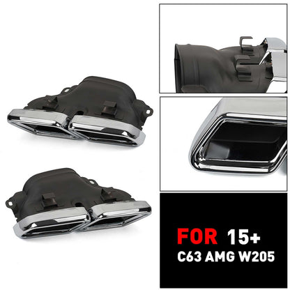Mercede Benz AMG W205 C63 Dual Exhaust Tips Exhaust Muffler