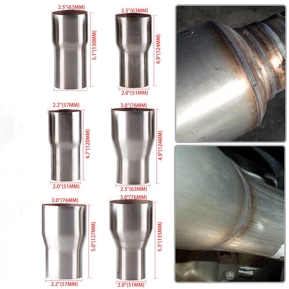 Universal Exhaust Reducer Connector Pipe Tube Adapter OD:2" 2.25'' 2.5'' 3''