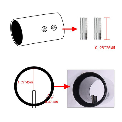 Universal Stainless Steel Exhaust Muffler Tip Pipe Modified