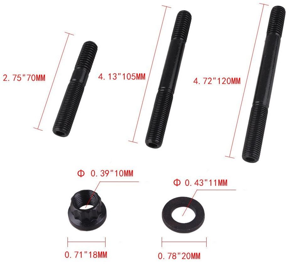Engine Screw Kit Cylinder Head Stud Kit for Chevrolet SBC 305 Head Studs 1525-Stud /279.1001