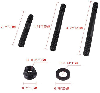 Engine Screw Kit Cylinder Head Stud Kit for Chevrolet SBC 305 Head Studs 1525-Stud /279.1001