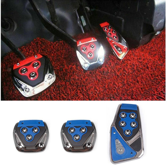 3Pcs Non-Slip Rubber Manual Foot Pedal Cover Set Kit
