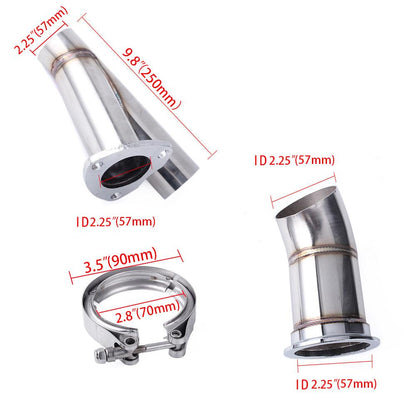 Universal Electric Stainless Exhaust Cutout Cut Out Dump Valve/Switch with Remote Control