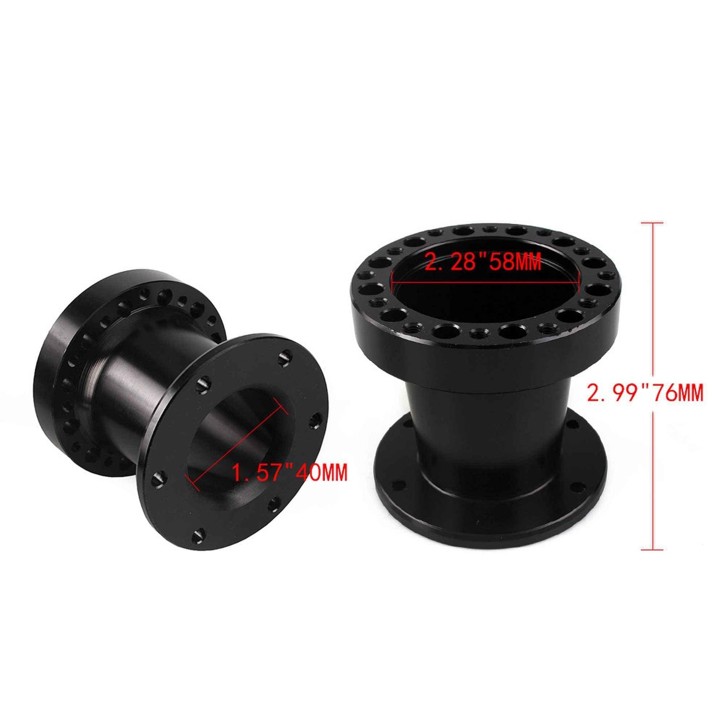 Steering Wheel Hub Adapter Spacer 51MM/76MM/101MM Modified Steering Wheel Heightening