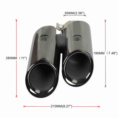 2014-2018 Porsche Macan 8092C Dual Exhaust Tips Exhaust Muffler