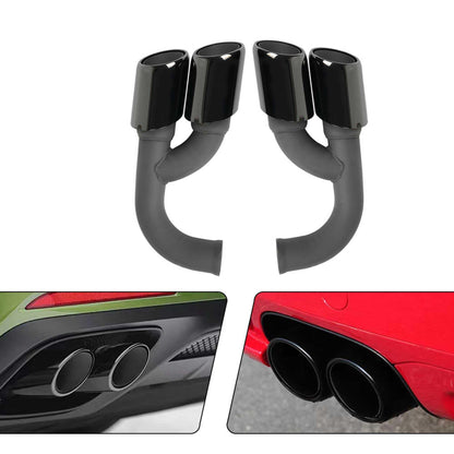 2010-2014 Porsche Cayenne V6 V8 Dual Exhaust Tips Exhaust Muffler