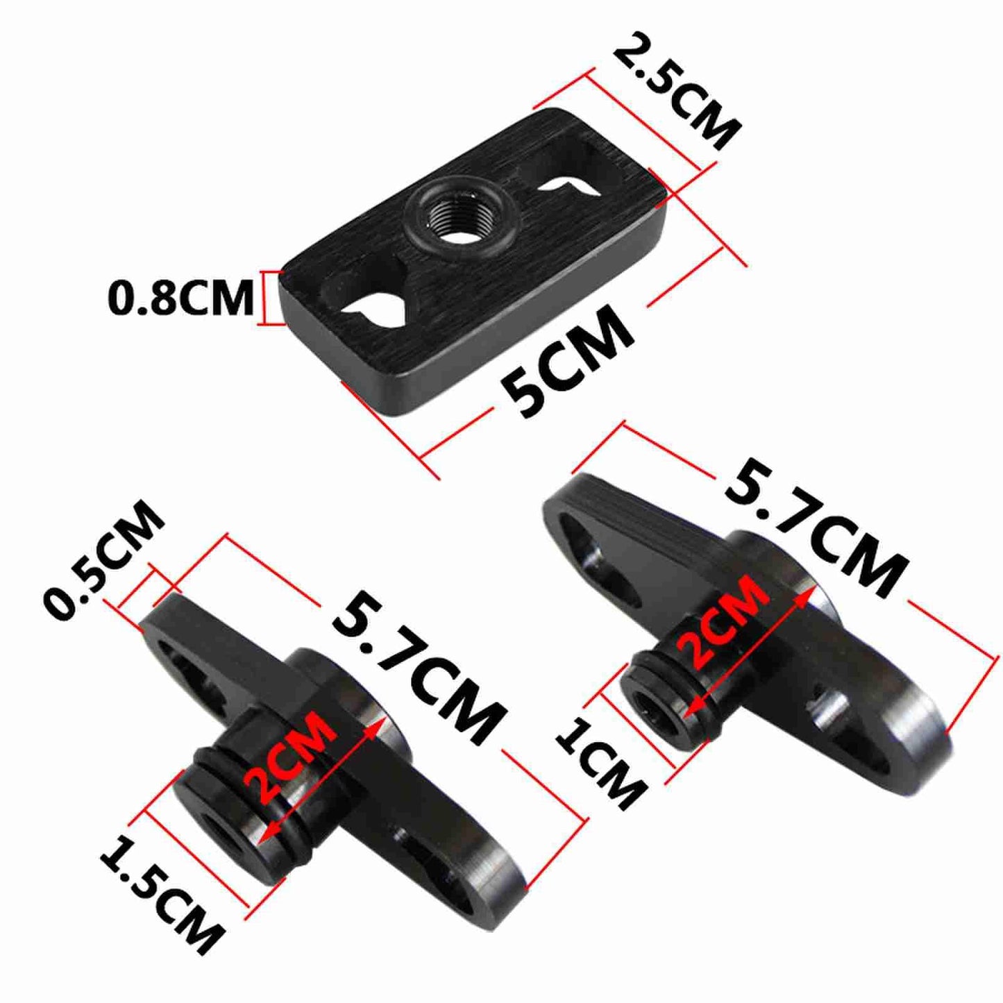 Car Turbo Fuel Rail Delivery Regulator Adapter Kit for Honda Mitsubishi Toyota