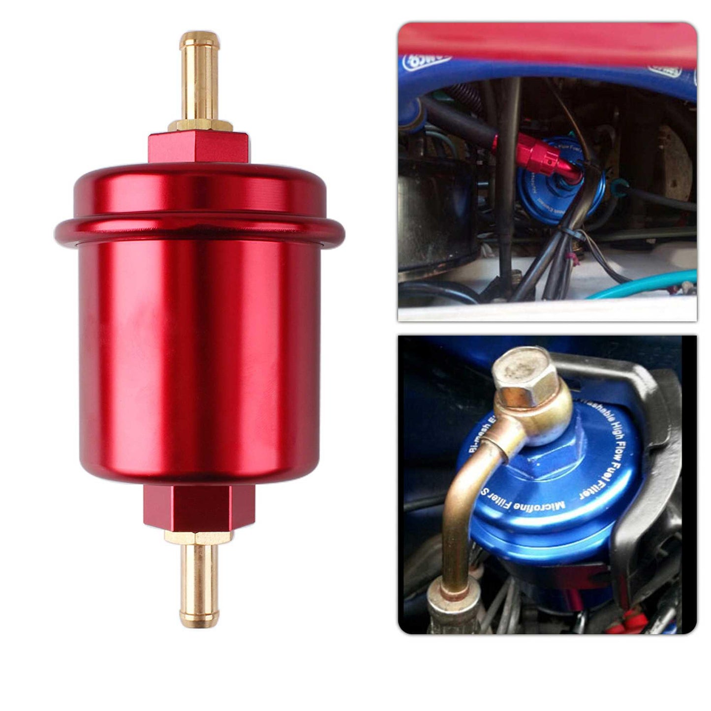 Universal High Flow Performance Fuel Filter Washable