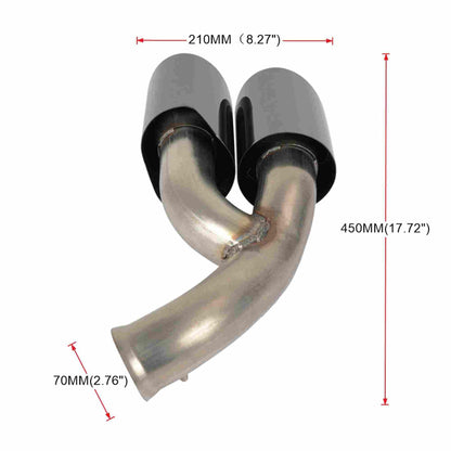 2015-2017 Porsche Cayenne 8100C Exhaust Muffler Dual Exhaust Tip