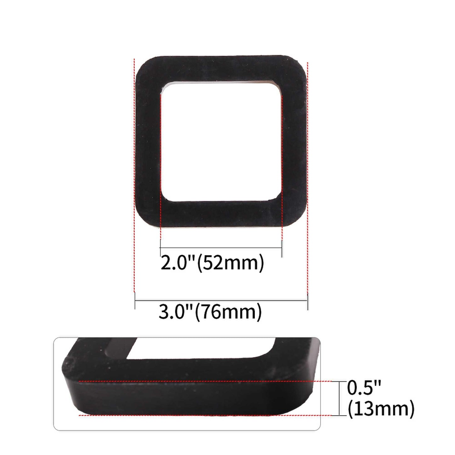 2 Inch Car Bumper Rubber Pad Noise Reduction Pad