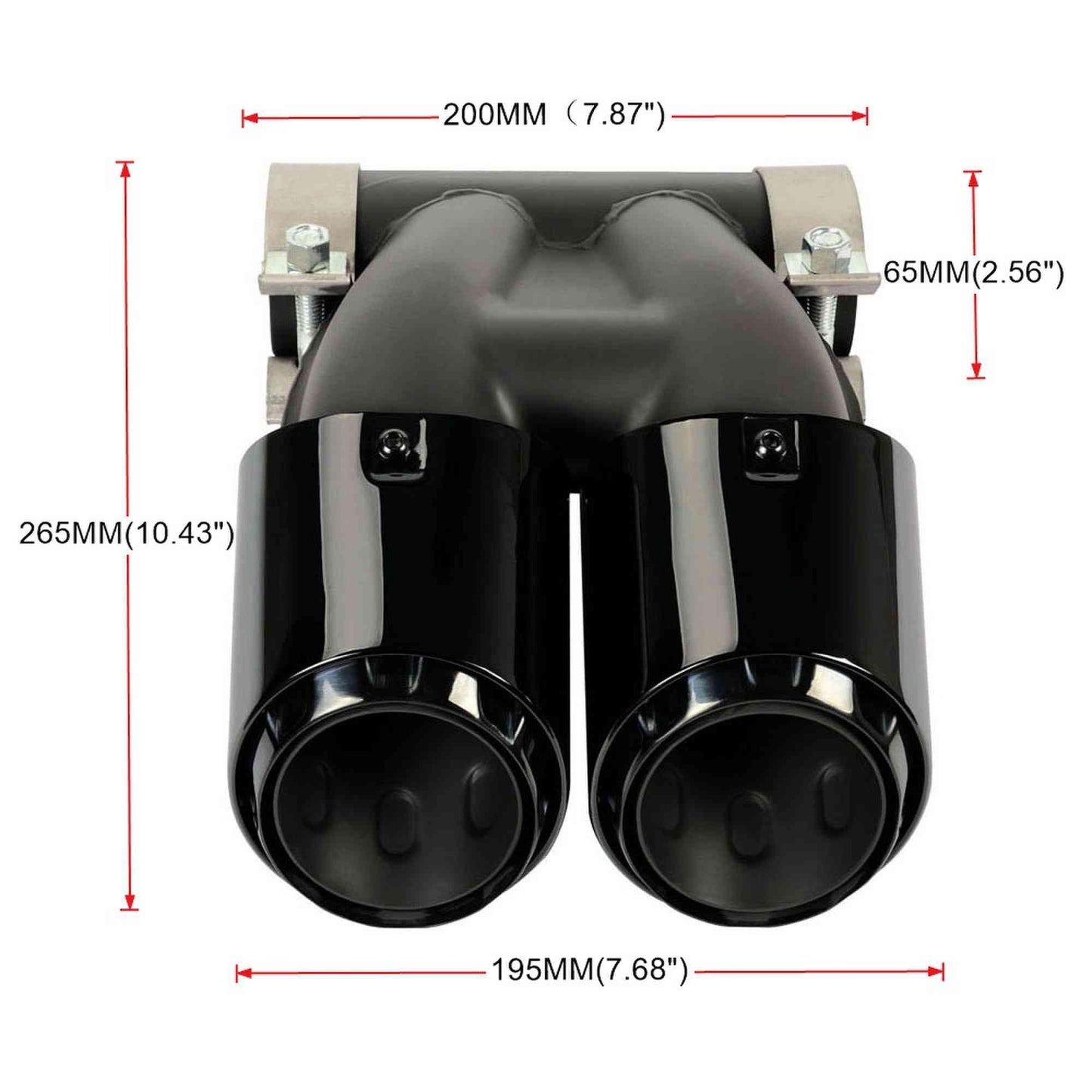 2016-2023 Porsche Cayenne 8146C 718 Dual Exhaust Tips Exhaust Muffler