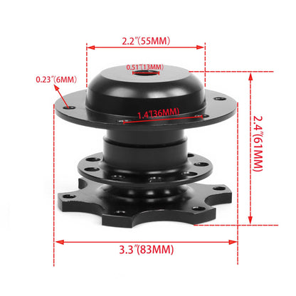 Racing Steering Wheel Quick Release Hub Adapter Kit
