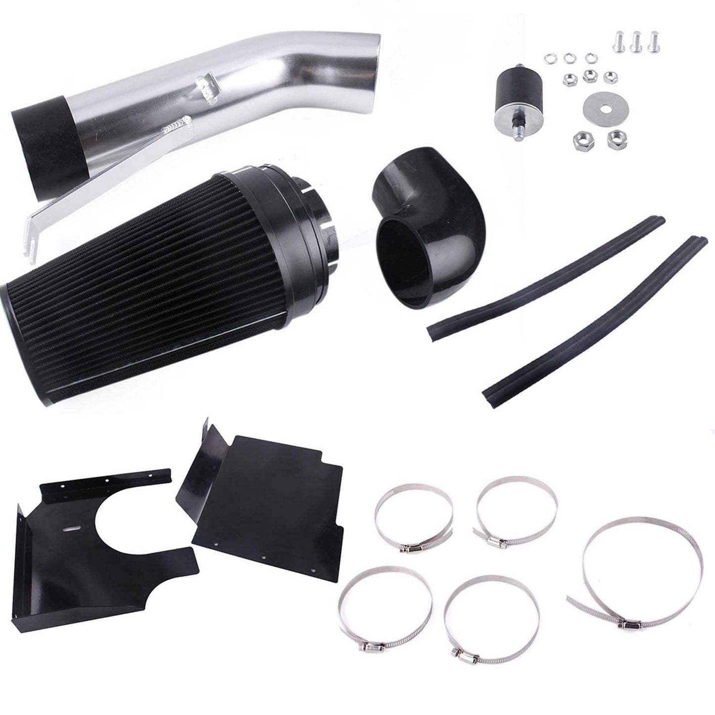 4Inch Cold Air Intake System with Heat Shield For 99-06 Chevrolet/GMC V8 4.8L/5.3L/6.0L Silverado 1500/2500/3500