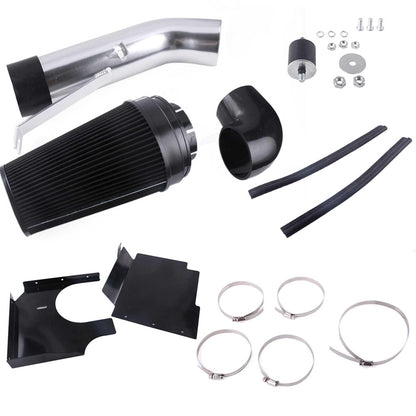 4Inch Cold Air Intake System with Heat Shield For 99-06 Chevrolet/GMC V8 4.8L/5.3L/6.0L Silverado 1500/2500/3500