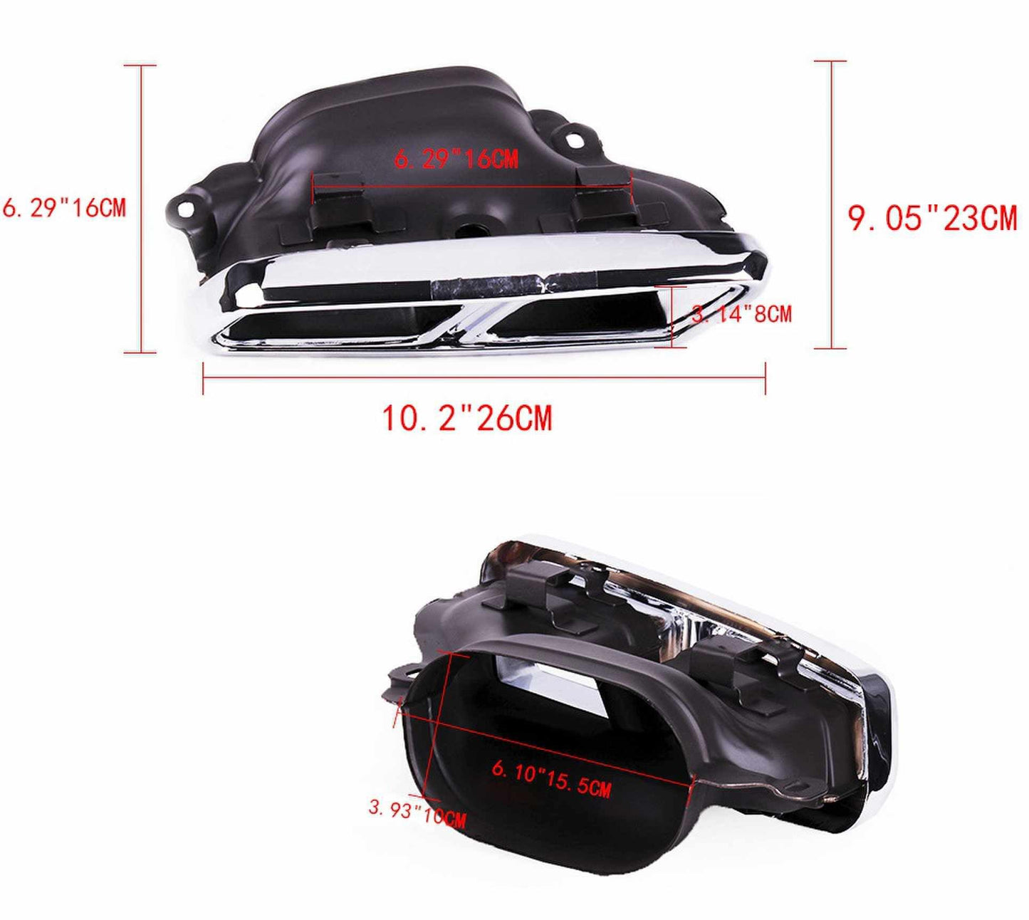 2014-2016 Mercedes Benz S65 S63 E63 Class W212/W22 Dual Exhaust Tips Exhaust Muffler