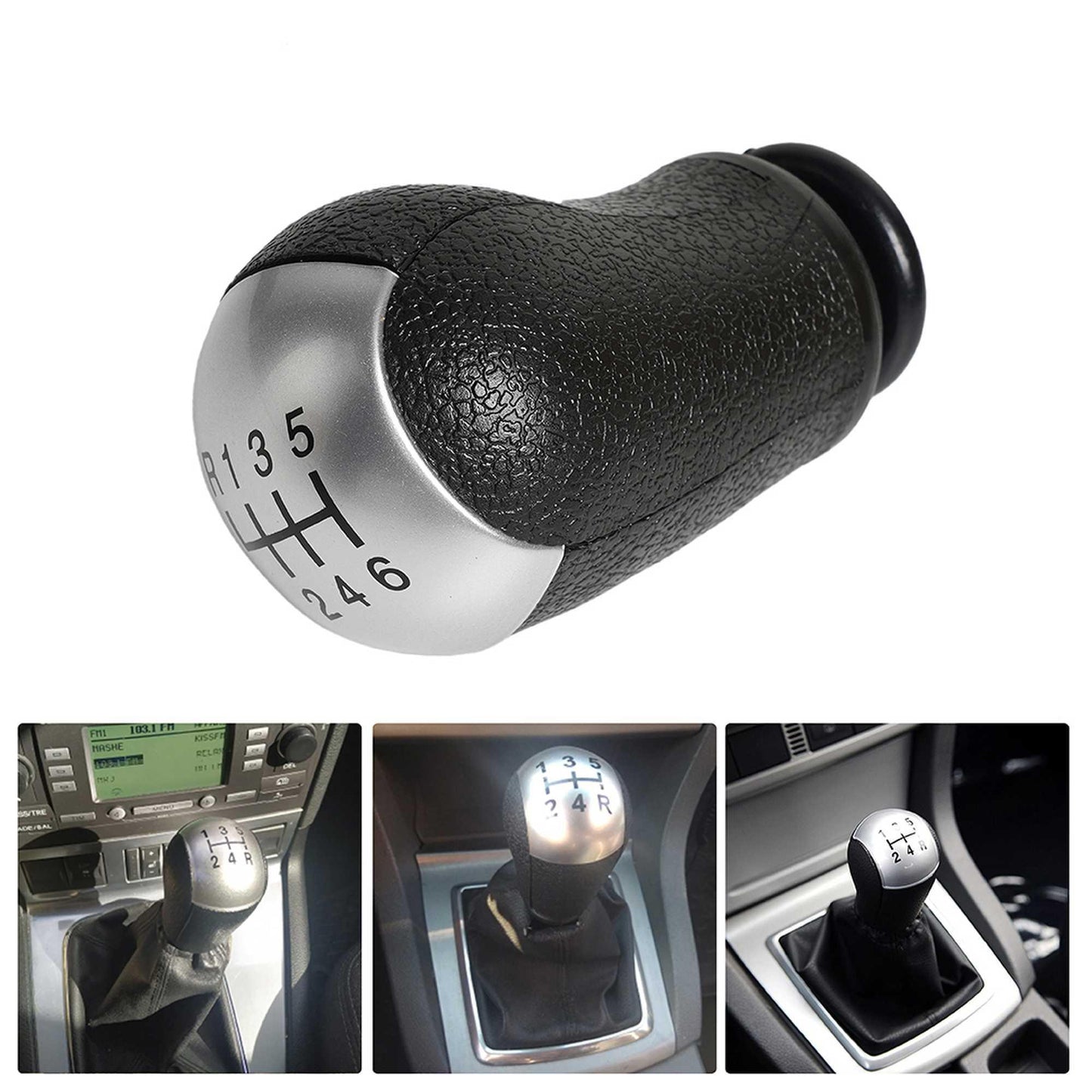 5/6 Speed Shift Knob Manual Gear Stick Shift Knob for Ford Focus C-Max Mustang Mondeo MK2