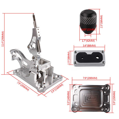 Billet Shifter Box Shifter Cable Bracket Transmission Set for K20 K24 K Swap EG EK K-Series Civic