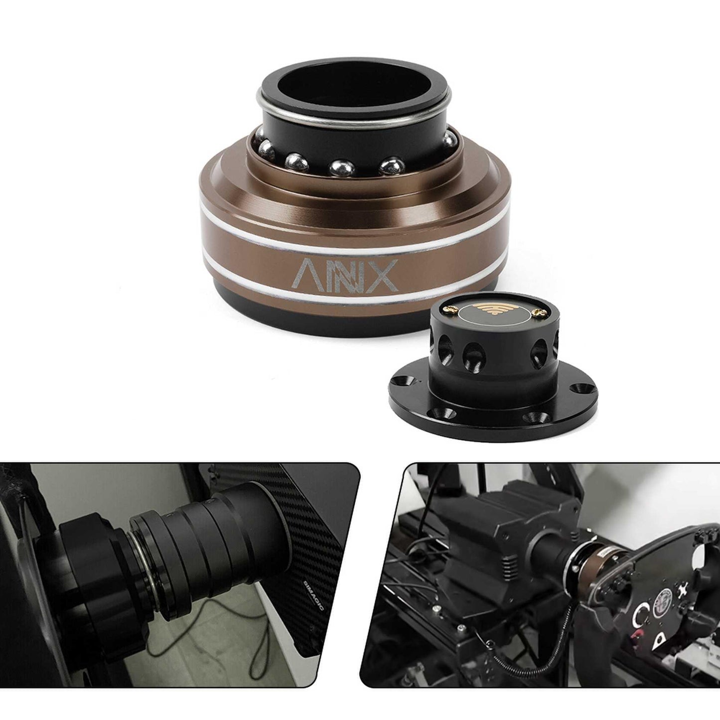 70MM Quick Release Steering Wheel Hub Adapter for MOZA Simagic M10 A/Mini Euro Truck