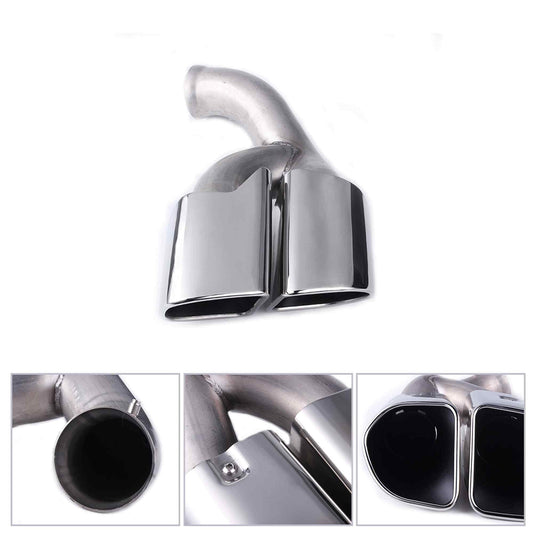 2015 Porsche Cayenne Dual Exhaust Tips Square Exhaust Muffler
