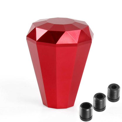 Universal Aluminum Diamond Shape Shift Knob with 3 Adapters