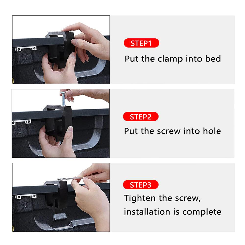 Truck Cap Topper Camper Shell Heavy Duty Clamps Mounting Clamp