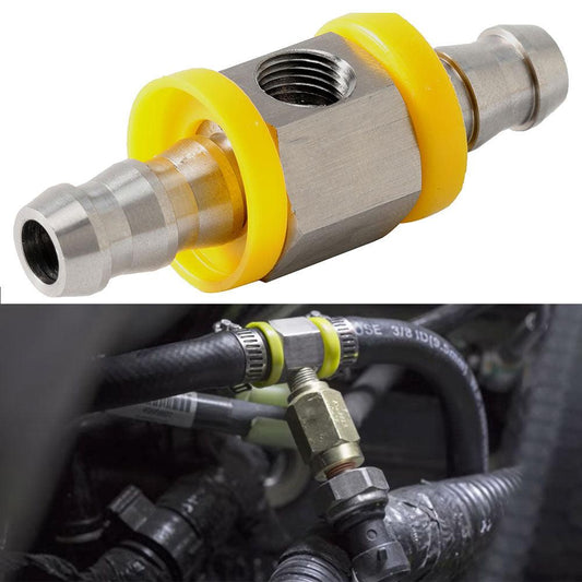3/8Inch 1/2Inch Fuel Line Fuel Pressure Gauge Sensor T-Fitting Adapter