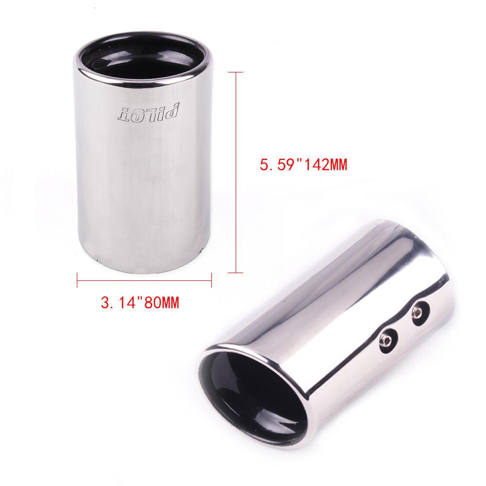 Universal Stainless Steel Exhaust Muffler Tip Pipe Modified
