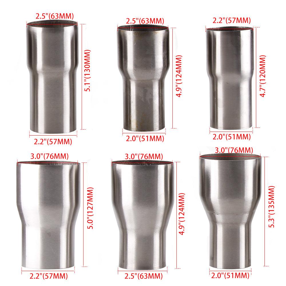 Universal Exhaust Reducer Connector Pipe Tube Adapter OD:2" 2.25'' 2.5'' 3''