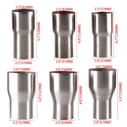 Universal Exhaust Reducer Connector Pipe Tube Adapter OD:2" 2.25'' 2.5'' 3''