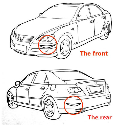 Car Rubber Bumper Protector Guard Corner Strip Crash Bar Trim Protection Strip Scratch
