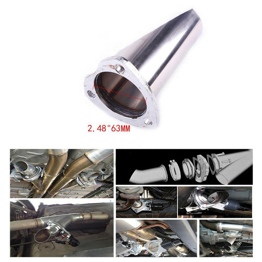 2.48 Inch Electric Exhaust Downpipe Cutout E-Cut Out Dual-Valve Remote Wireless