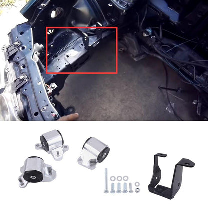 Engine Swap Mount Kit (2-bolt Left Mount) Fit for 1996-2000 HONDA CIVIC B-Series
